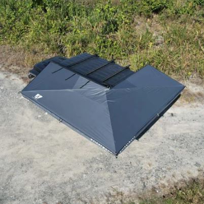 Vickywood Auto Zijluifel 270° LEAF Links 250 cm - Grijs