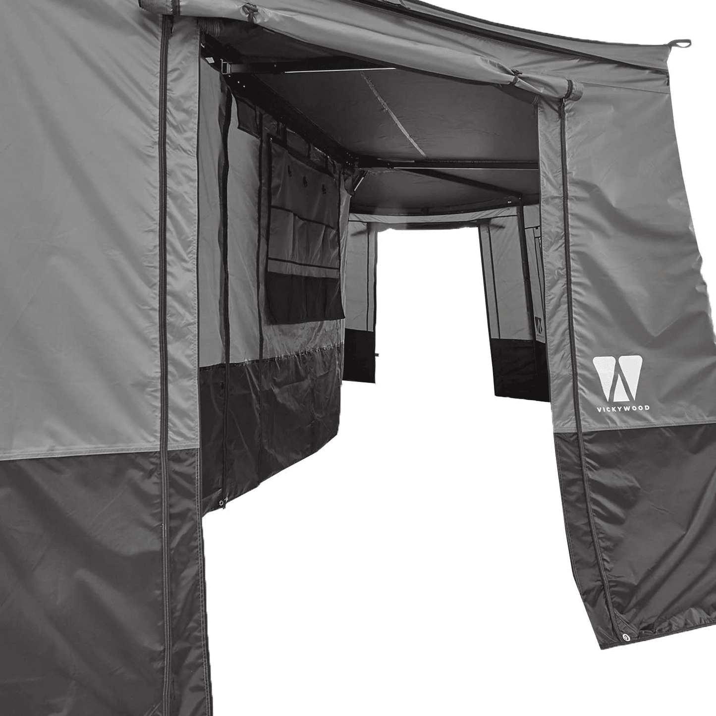 Vickywood Zijwanden voor 270° LEAF Links 250 cm Grijs