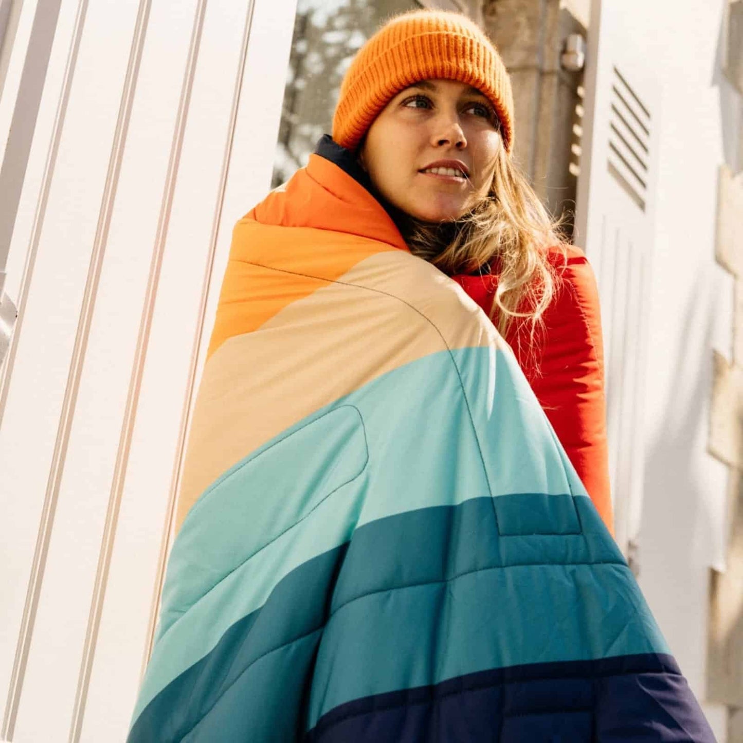 Voited blanket Ripstop Rainbow/Ocean Navy