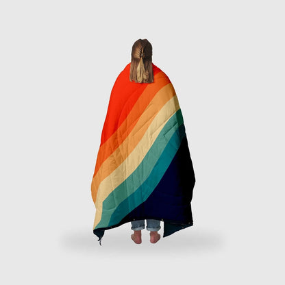 Voited blanket Ripstop Rainbow/Ocean Navy
