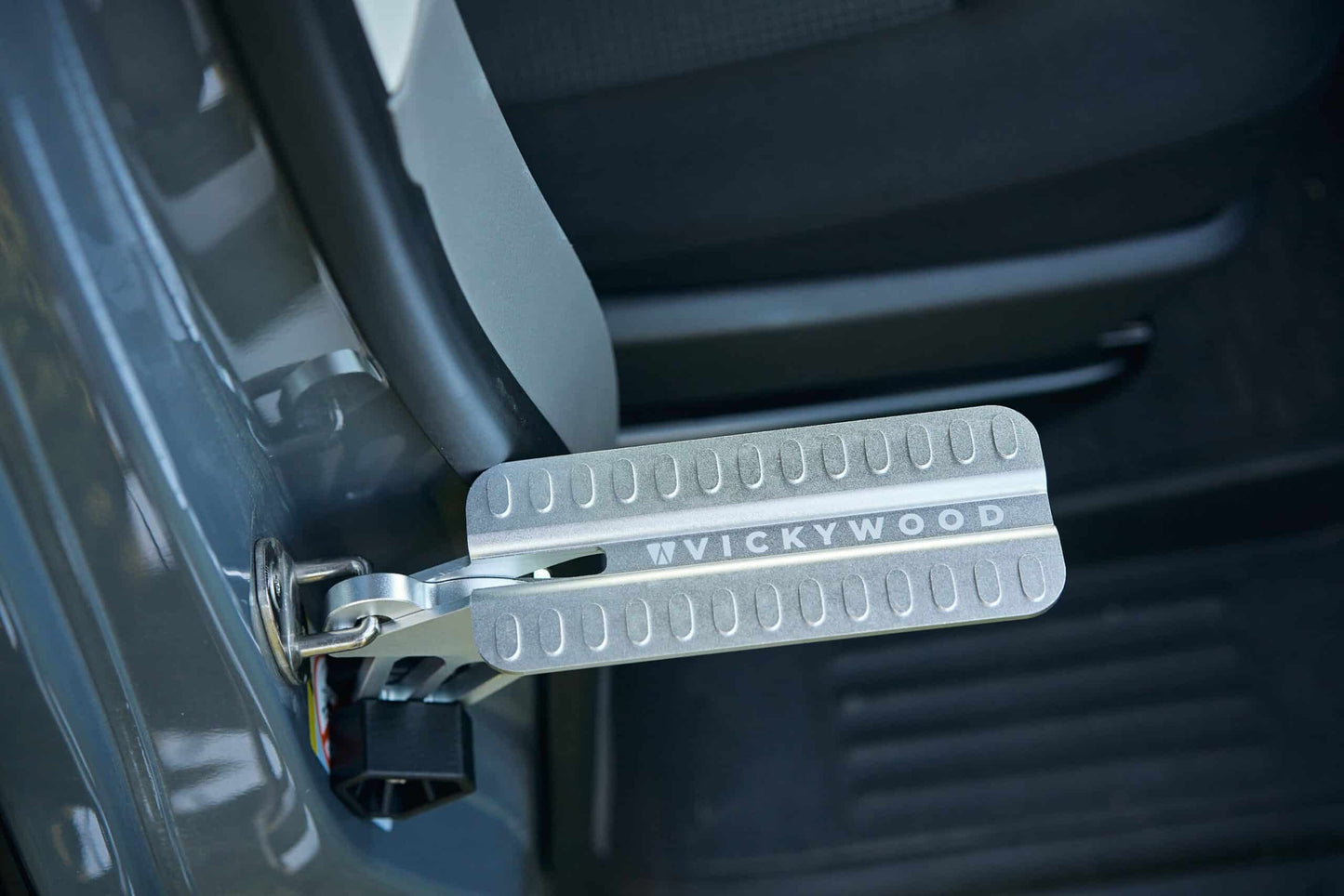 Vickywood universele autoportierstap opvouwbaar 180 kg zilver